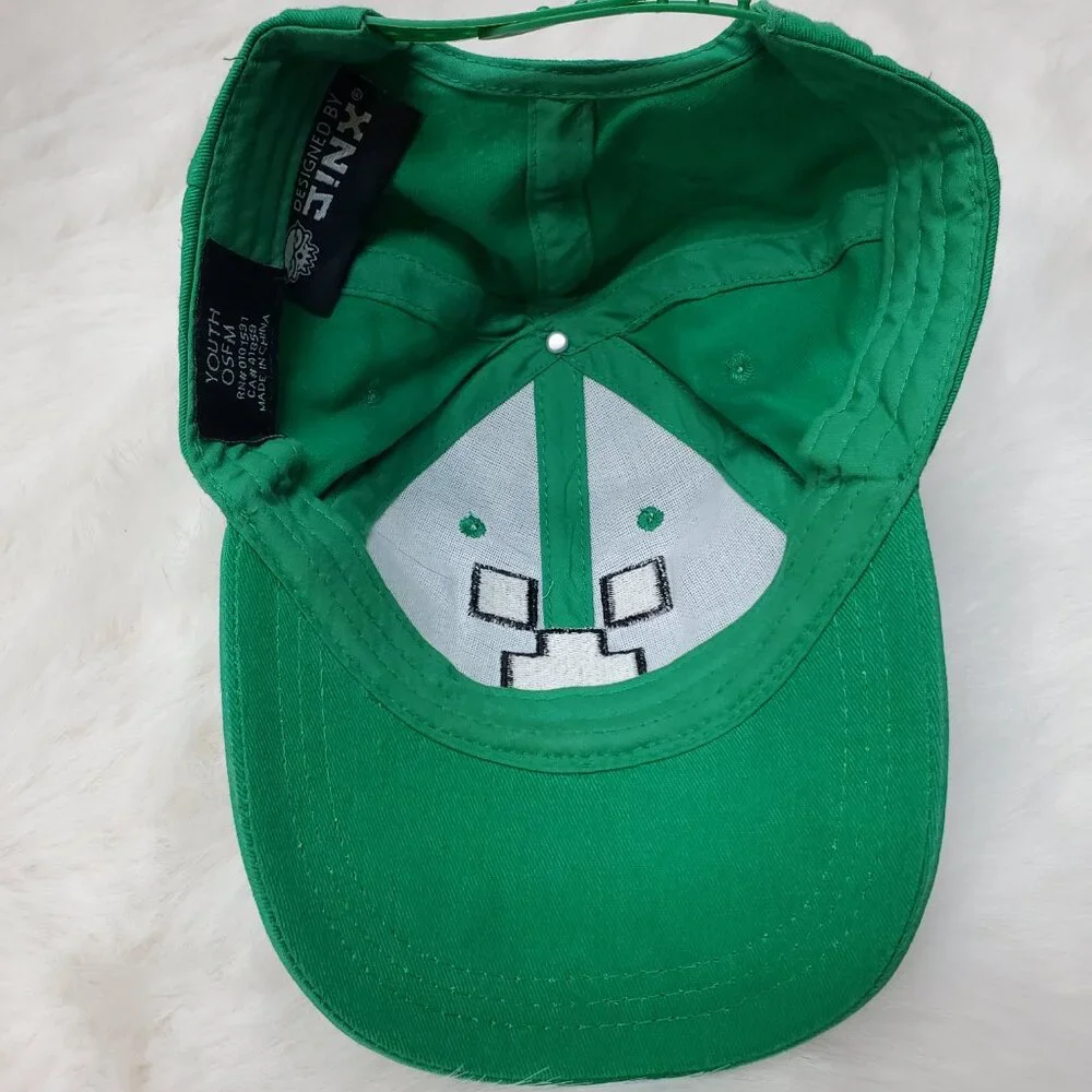 Jinx Minecraft Creeper Baseball Snapback Youth Hat